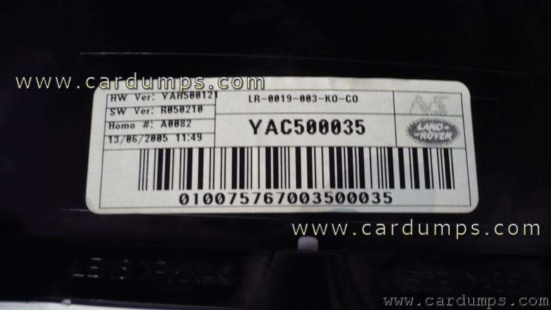 Land Rover Discovery 2007 dash YAC500035