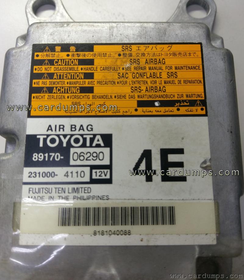 Toyota Camry airbag 93c66 89170-06290 Fujitsu Ten 231000-4110