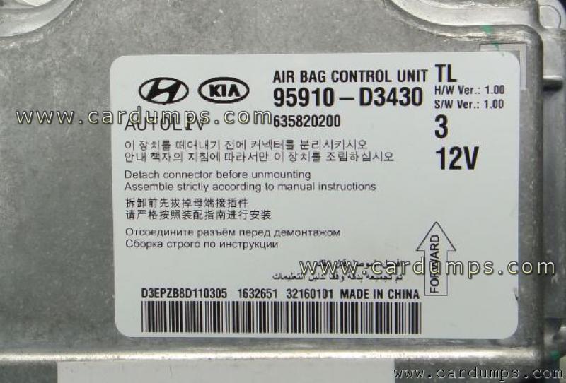 Hyundai IX35 2016 airbag XC2361A-72F 95910-D3430