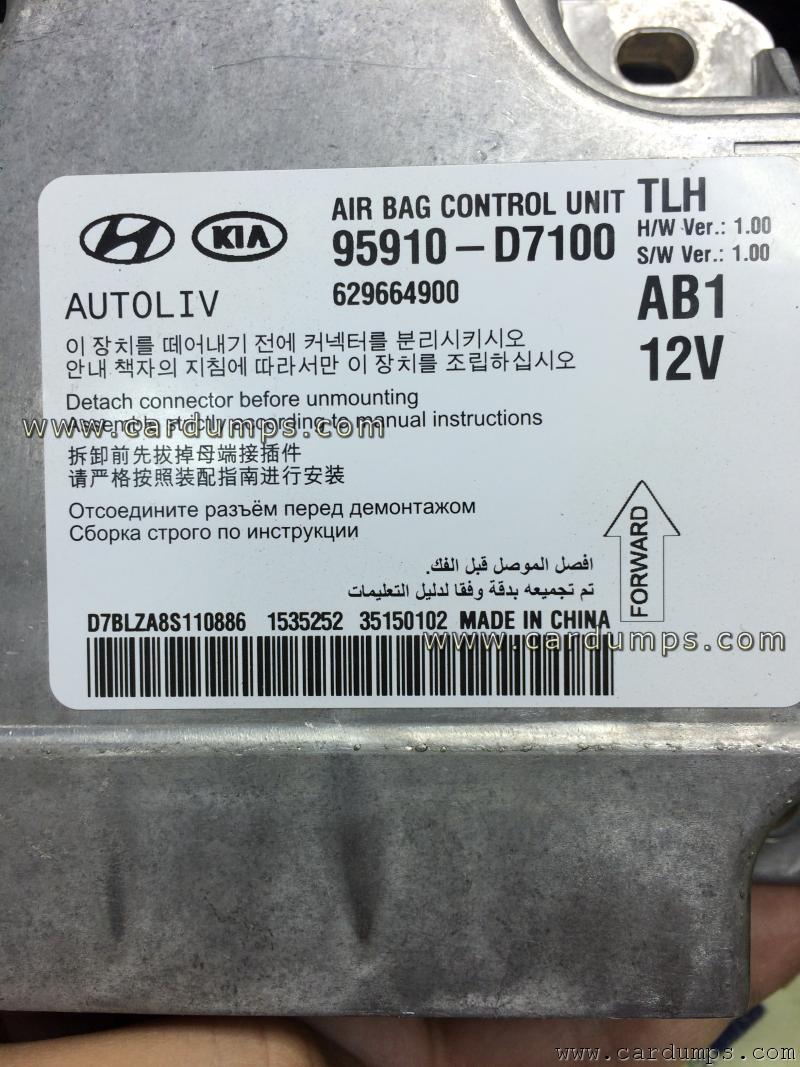 Hyundai Tucson airbag XC2361A 95910-D7100