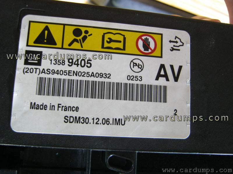Opel Meriva B airbag XC2361 13589405