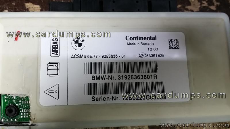 BMW 520d airbag MC9S12XET512VAL 65.77-9253636