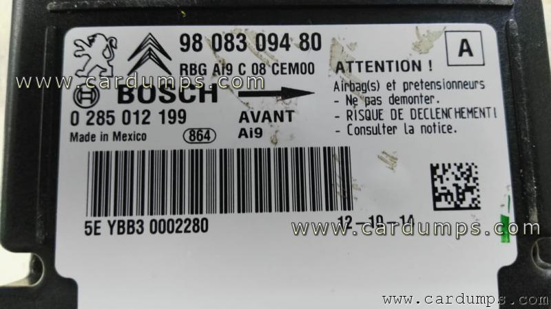 Peugeot 208 airbag 95320 98 083 094 80