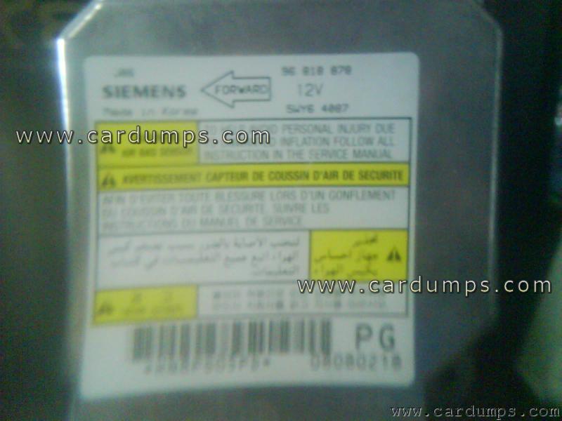 Chevrolet Optra 2009 airbag 95080 96 818 878 Siemens 5WY64087