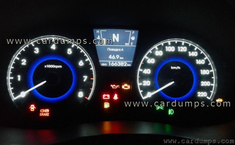 Hyundai Solaris 2012 dash 24c16 94013-4L210